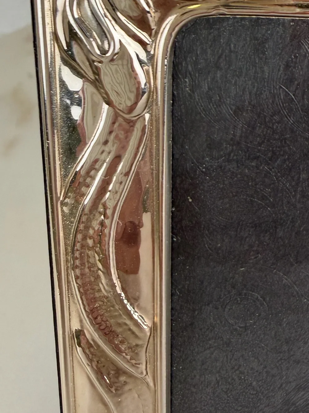 Vintage Silver Plated 925 Picture Frames Set/2 Coordinating Designs Collection